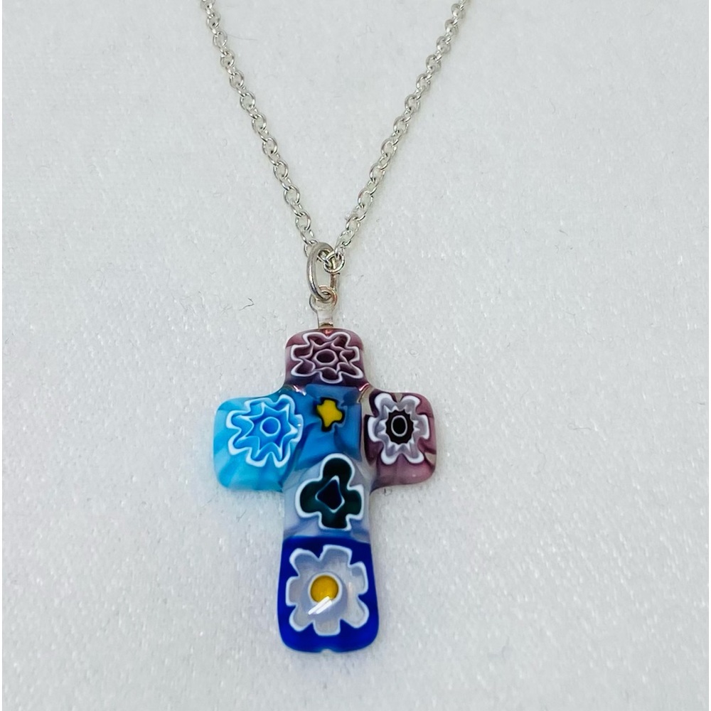 💐2@30.00💐 Murano Venetian glass cross